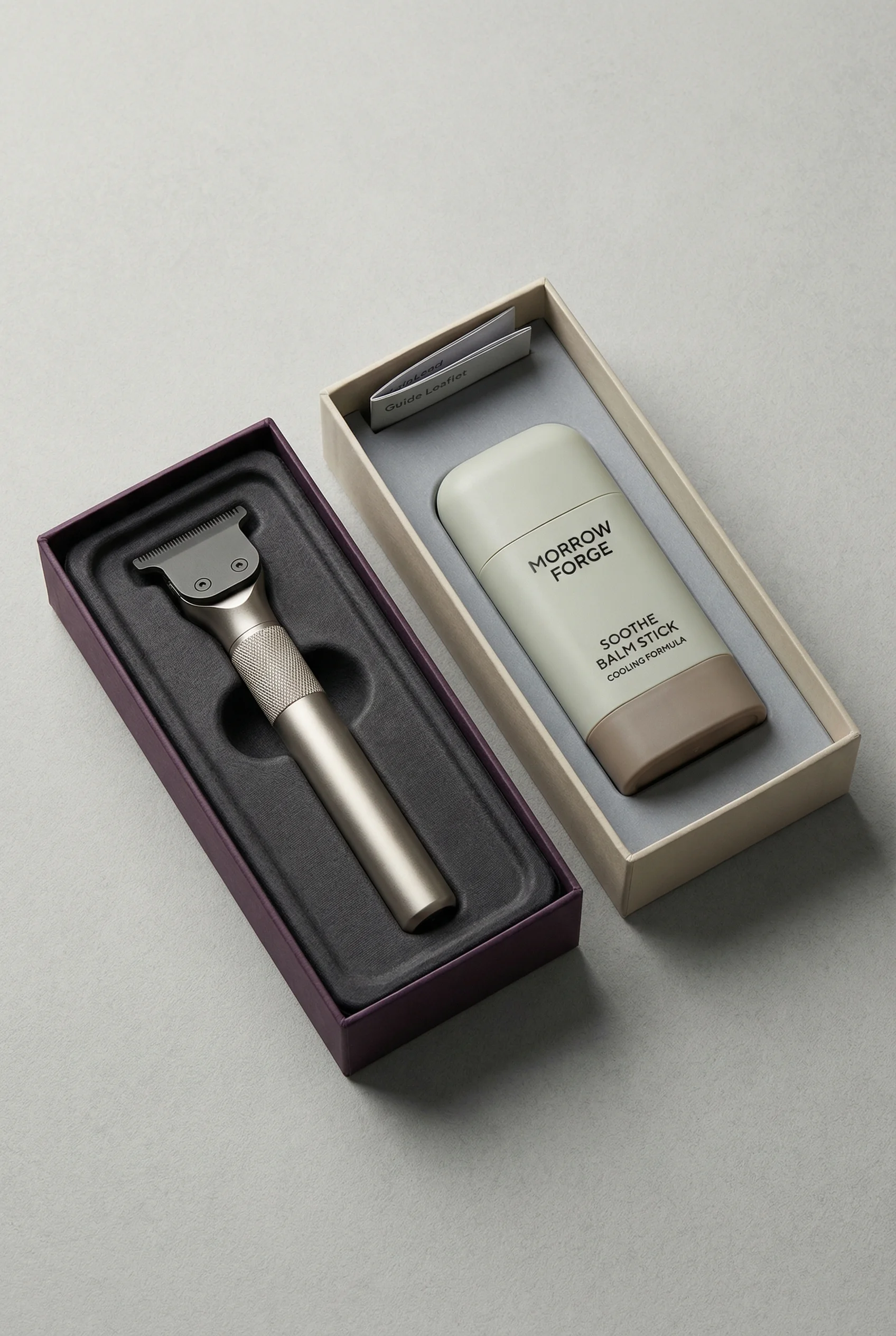 Grooming Gift Set scene example for AI Product Photography vs Traditional Photoshoots