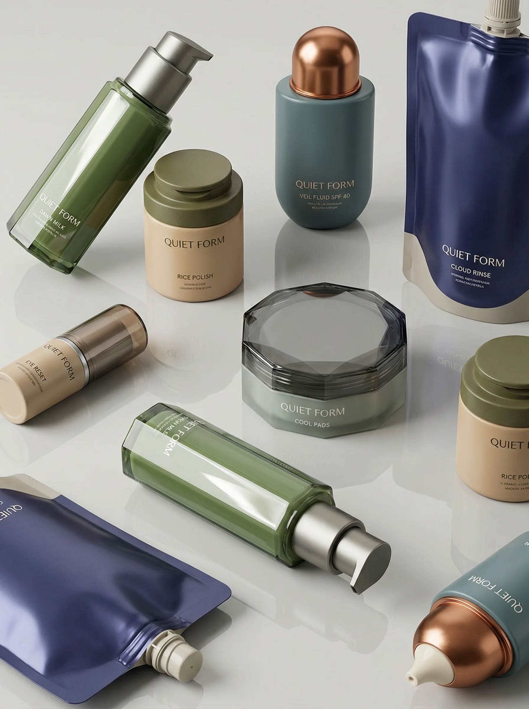 Modern Skincare Collection public scene for What Makes AI Creative Production-Ready?