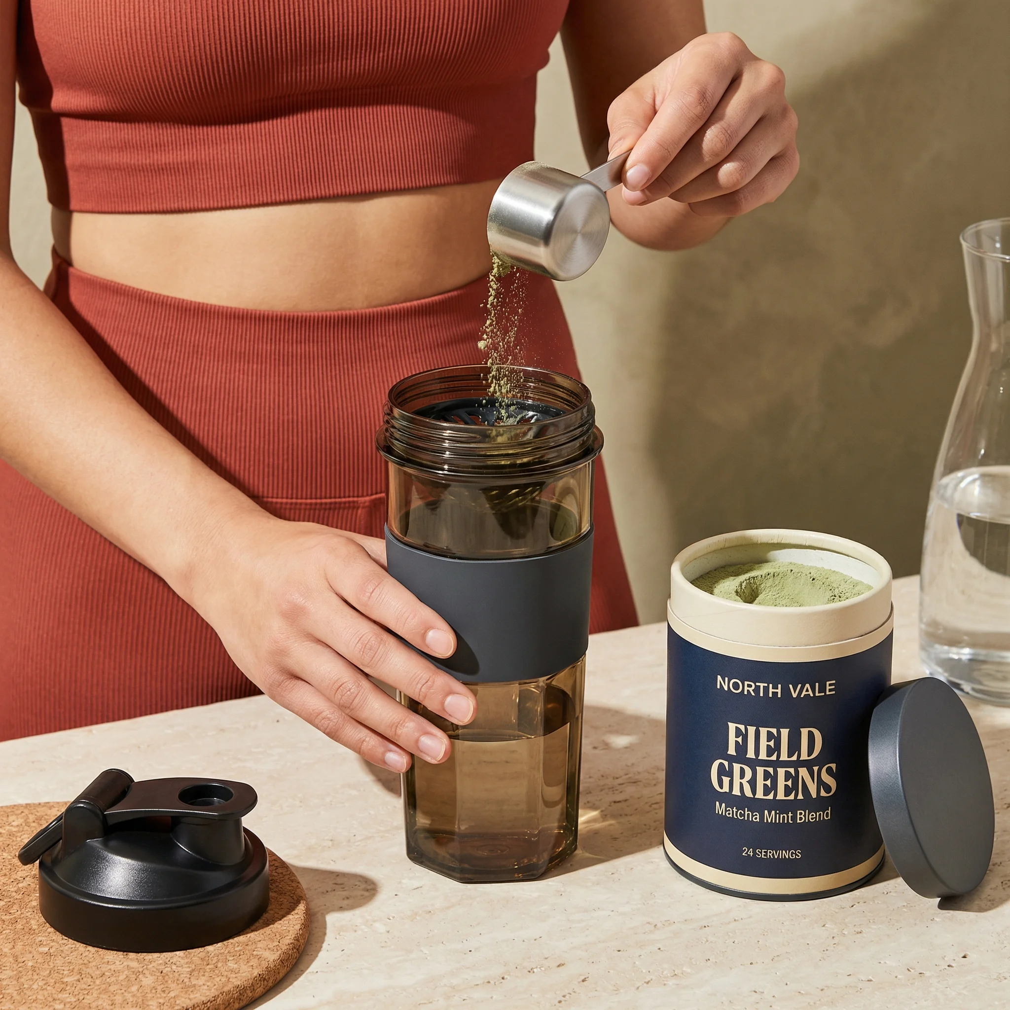 Matcha Mixing Ritual scene example for TikTok Product Ad Examples for Ecommerce Teams